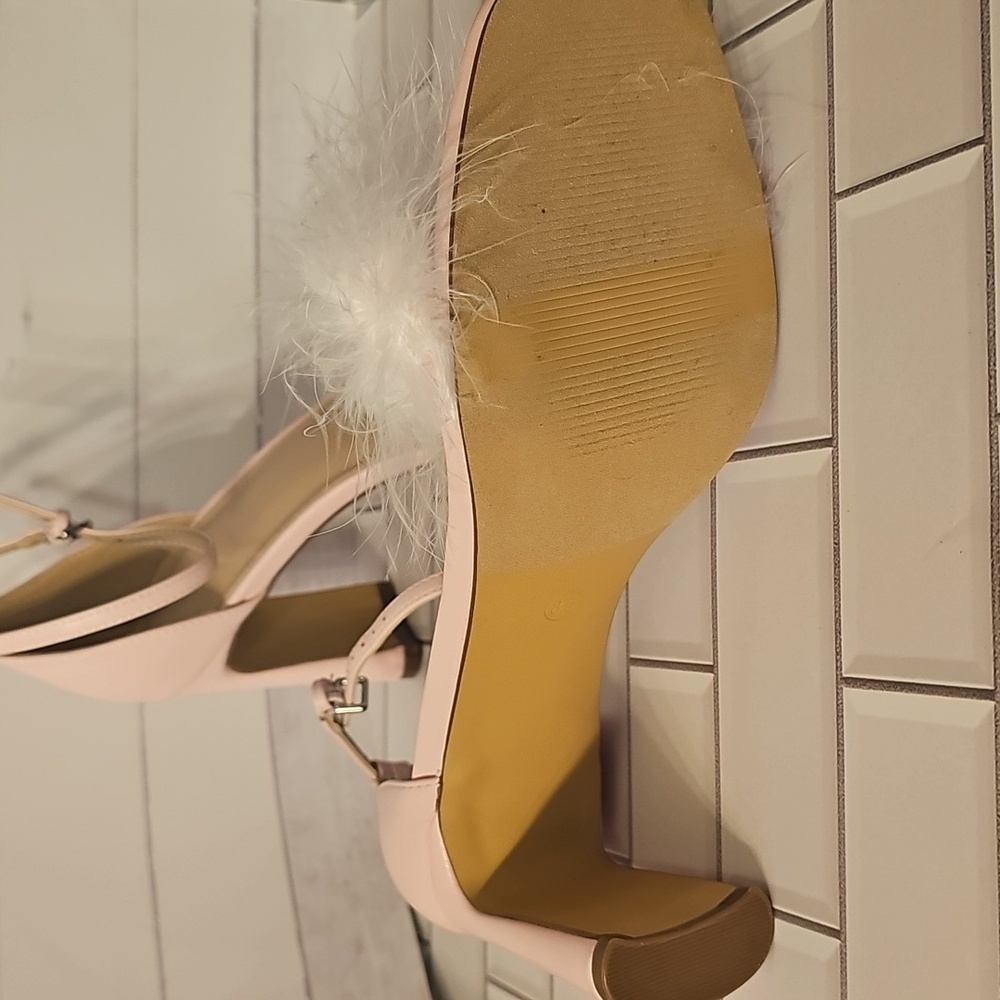 Apt. 9 Pink Feathered Heels - Picture 7 of 8